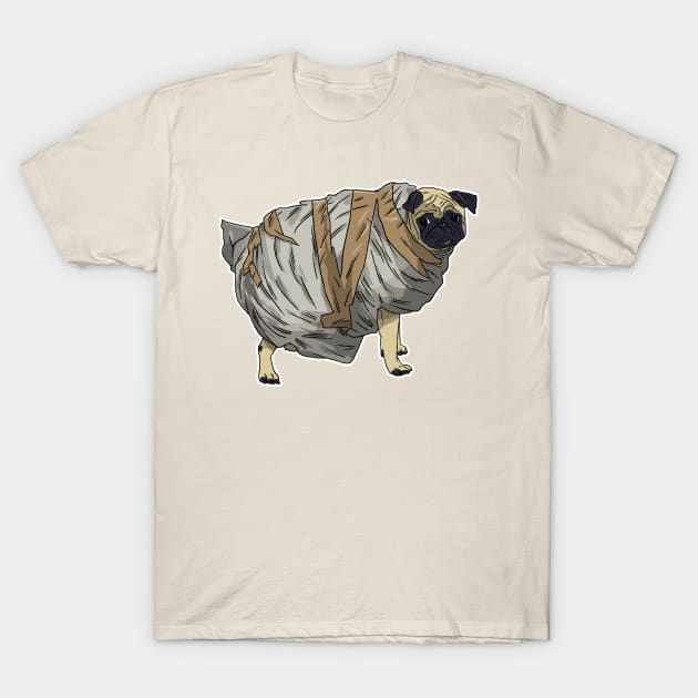 Wrapped Pug T-Shirt by castrocastro